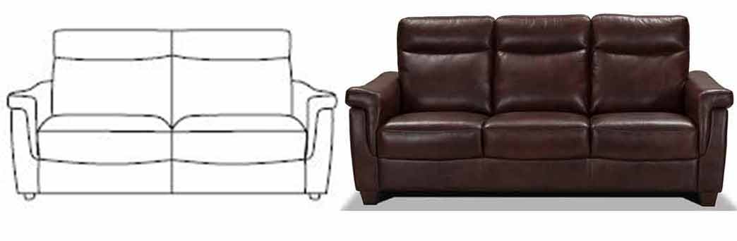 Sofa, Chair Ottoman options