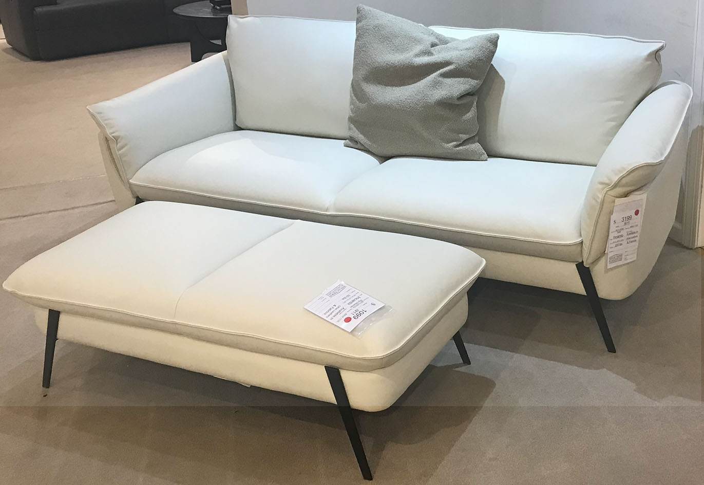 Sofa And Ottoman Set  INCANTO
