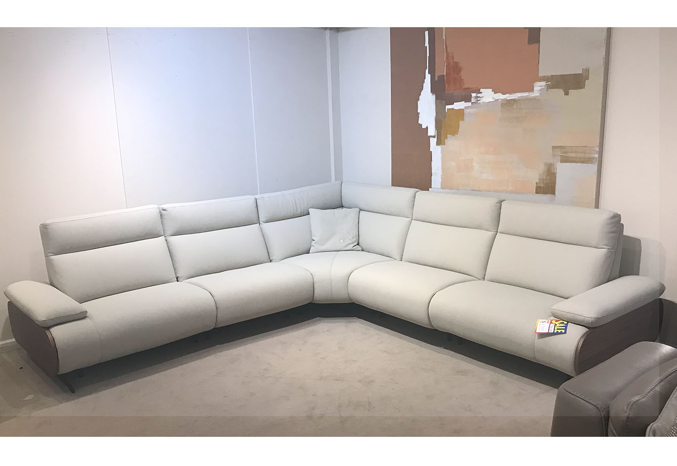 I949 Sectional With Walnut Side Arm  INCANTO