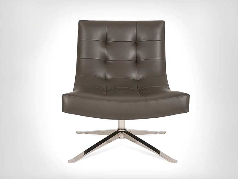 Petra Swivel Chair PTR American Leather