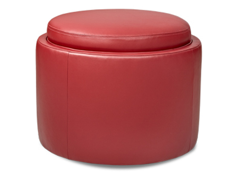 Uno Round Ottoman  American Leather