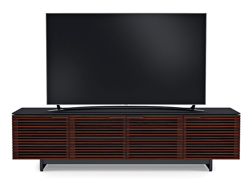 TV Media Console Cabinet Chocolate Stained Walnut 8173 BDI