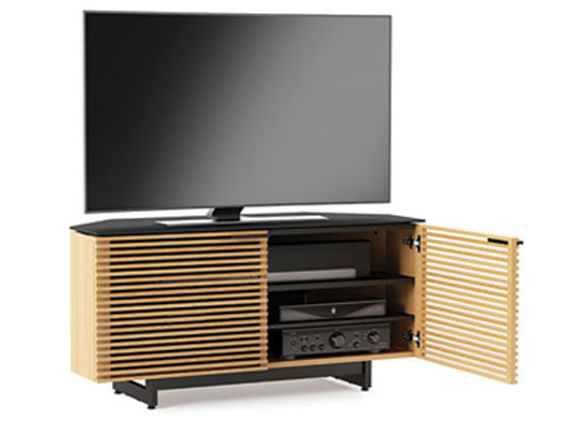 TV Media Console Cabinet White Oak 8175 BDI