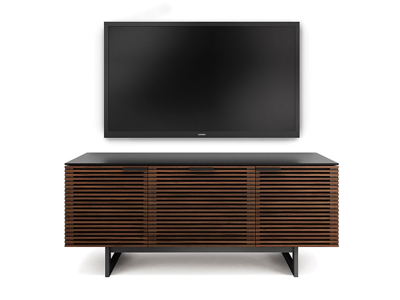 TV Media Console Cabinet Chocolate Stained Walnut 8179 BDI