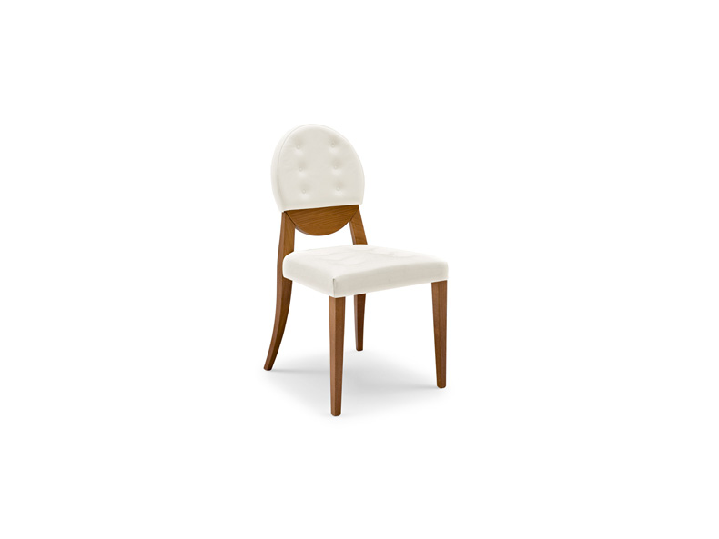 Deja vu Leather upholstered chair CS/1054-LH Calligaris