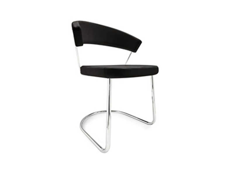 New York Leather cantilever chair CS/1111-LH Calligaris