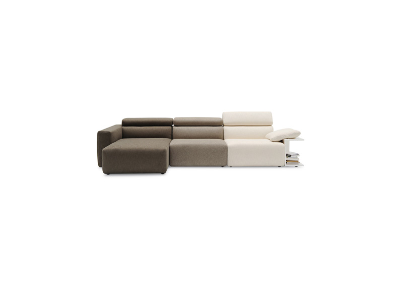 Upgrade Modular sofa with bookcase-armrest CS/3338-CO2 Calligaris