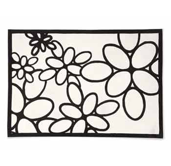 Daisy Acrylic rug with bold petal pattern 7064-G Calligaris