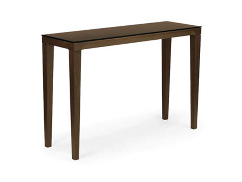 Vogue Glass and wood console table CS/5001 Calligaris