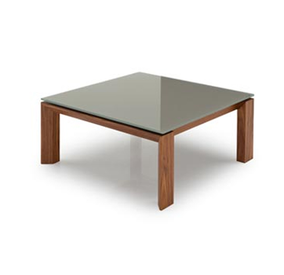 Omnia Square wood and glass coffee table CS/5072-VQ Calligaris