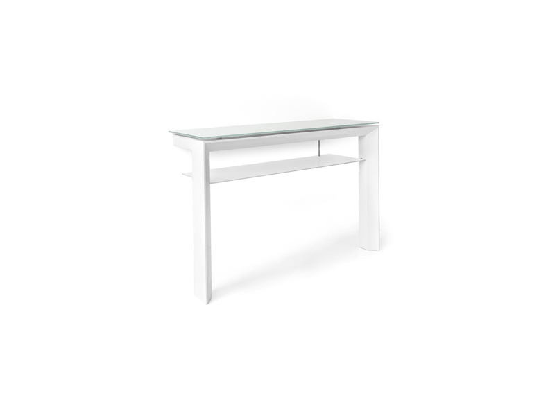 Omnia consolle Glass and wood console table CS/5071-LV Calligaris