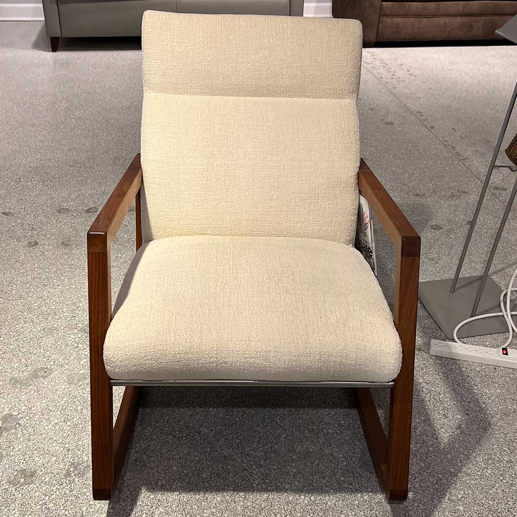 Walnut Rocking Chair  American Leather