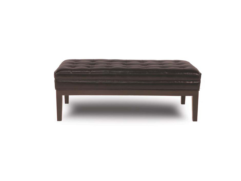 Rufus Leather Ottoman  Eleanor Rigby