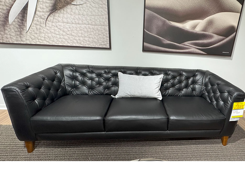 Black Needle Tufted Sofa  Natuzzi