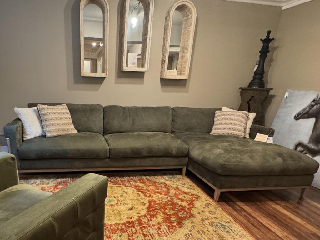 Sectional with Chaise and Matching Arm Chair  Eleanor Rigby