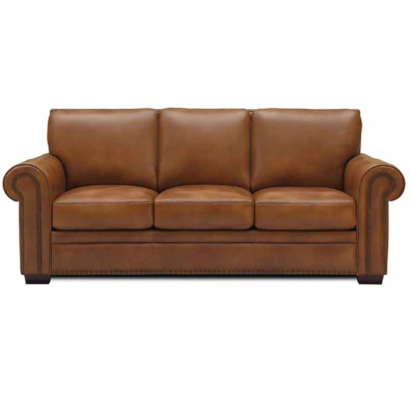 Mae Sofa in Rialto Chestnut Leather  Leather Xpress