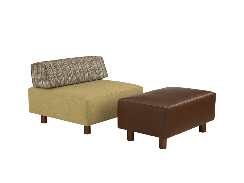 Calabasas Bumper Ottoman and Chair 103247 Lazar