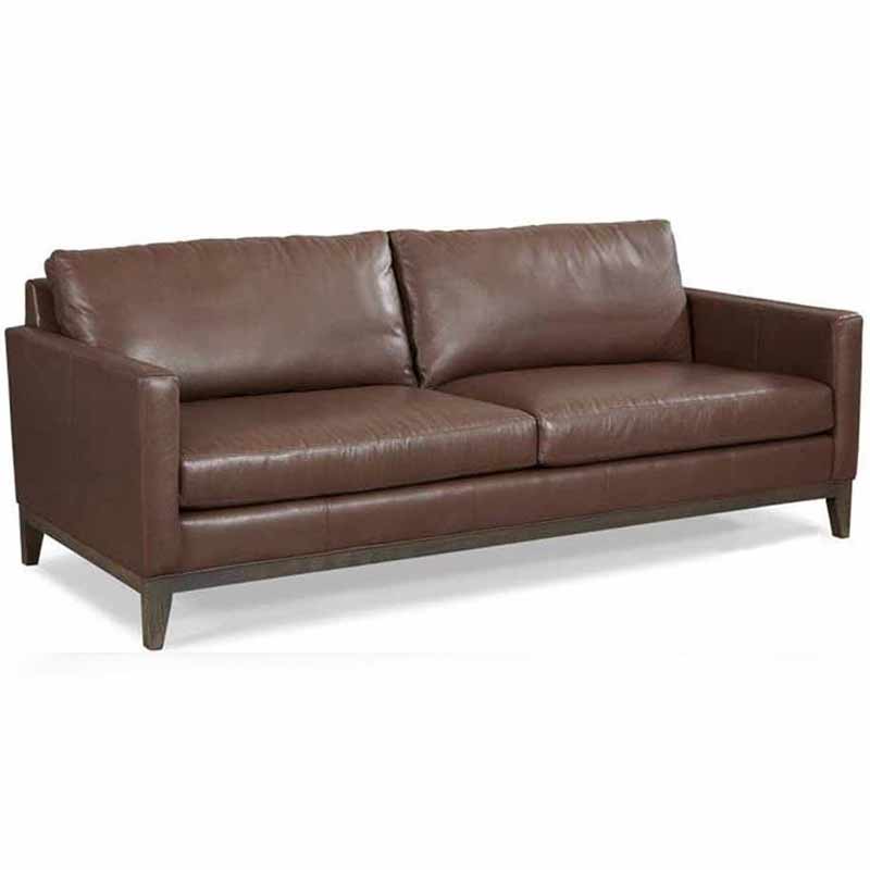 Leather Sofa in Brown Leather  Paolini