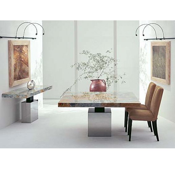 Square dining table 3066-SQ Stone International