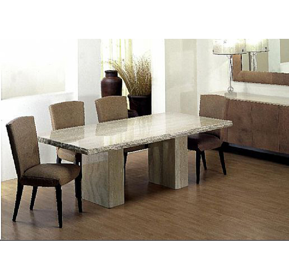 Dining Table with Double Pedestal 5073-S Stone International