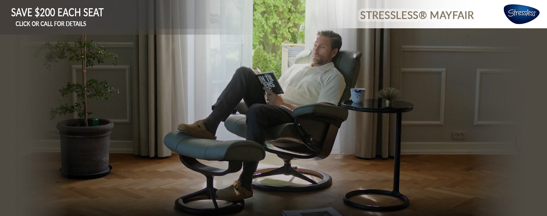 STRESSLESS MAYFAIR Recliner Furniture Sale