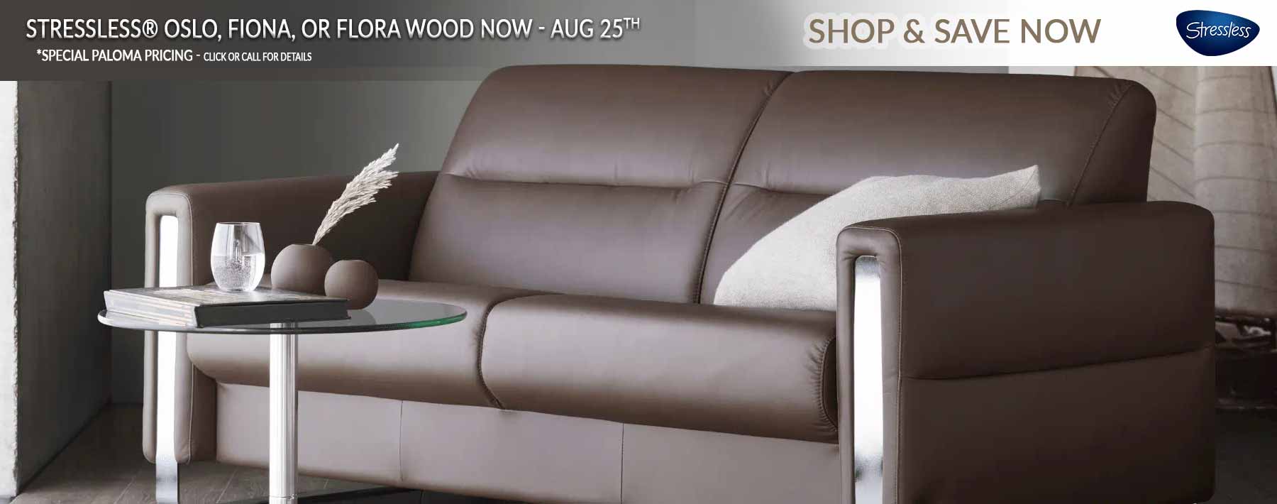 Paloma Leather by Stressless Furniture Sale