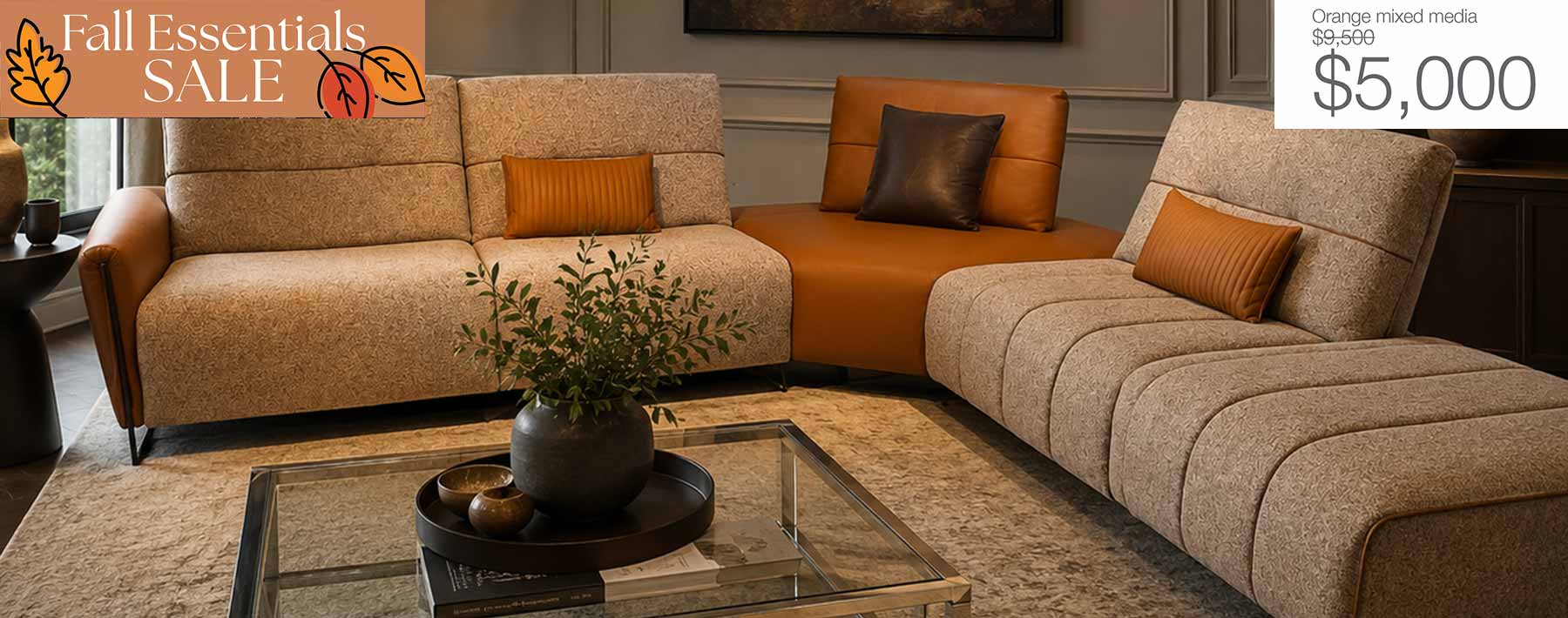 FALL ESSENTIALS Sectional Furniture Sale